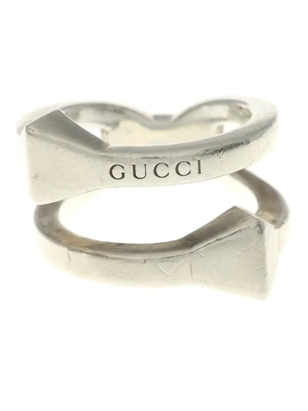 Gucci Contrariering Ring Silver